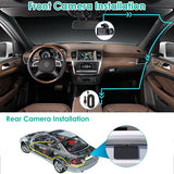 3 Channel Dash Cam Front Inside Rear Vehicle Driving Recorder Car DVR with 32G MMC Card G Sensor Motion Detection Parking Monitor Loop Recording