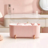 3 Compartments Cotton Swab Storage Box