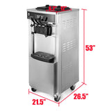 3-Flavor Commercial Stainless Steel Soft Serve Ice Cream & Frozen Yogurt Maker Machine (SAK94825)