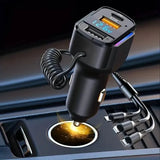 3-in-1 65W 3-port USB PD Fast Car Charger