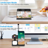 3-in-1 Fast Wireless Charger for Qi-enable Phones, Earphones and Watches