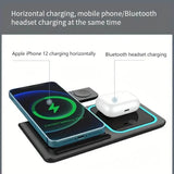 3-in-1 Folding Fast Wireless Charger Station