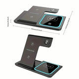 3-in-1 Folding Fast Wireless Charger Station