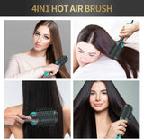3-in-1 Ionic Straightening Hot Air Brush with Anti-Scald Feature