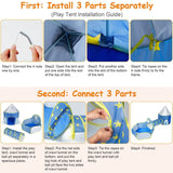 3-in-1 Kids Play Tent Ball Pit Set