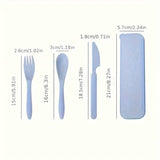 3-in-1 Reusable Camping Utensil Set with Case