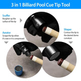 3-in-1 Snooker Pool Cue Tip Tool
