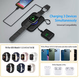 3-in-1 Wireless Charger Portable Magnetic Power Bank