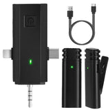 3-in-1 Wireless Clip On Microphone Omnidirectional Noise Reduction Plug