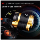 3 LED XM-L T6 Waterproof Headlamp LED Torch Flashlight