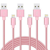 3-Pack: 10 Foot Braided Lightning Cables