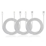 3-Pack: 10ft Apple-Certified Lightning Cable