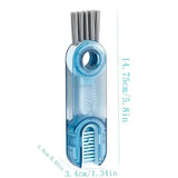 3-Pack: 3-in-1 Tiny Bottle Cup Lid Detail Brush