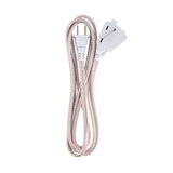 3-Pack: 6" Ativa Braided AC Extension Cord