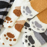 3-Pack: Autumn and Winter Cat Claws Socks