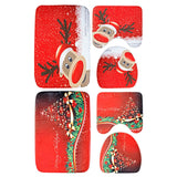 3-Pack: Christmas Bathroom Rugs Set