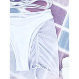 3-Pack: Criss Cross Halter Bikini Swimsuit & Beach Skirt
