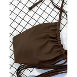 3-Pack: Criss Cross Halter Bikini Swimsuit & Beach Skirt