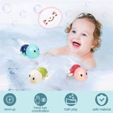 3-Pack: Cute Swimming Turtle Bath Toys