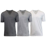 3-Pack: Galaxy By Harvic Men's Egyptian Cotton V-Neck Undershirt