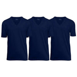 3-Pack: Galaxy By Harvic Men's Egyptian Cotton V-Neck Undershirt