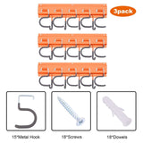 Garden Tool Organizer Wall Mounted Hanger Hooks Home Garage Set