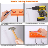 Garden Tool Organizer Wall Mounted Hanger Hooks Home Garage Set