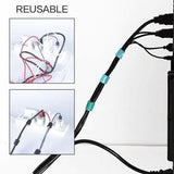 3-Pack: Hook and Loop Fastening Tape for Cable Ties