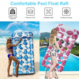 3-Pack: Inflatable Pool Float Raft Water Lounge 330lbs Load-Bearing Mattress with Headrest