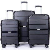 3-Pack: Lightweight Suitcases with TSA Lock