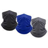 3-Pack: Moisture Wicking Breathable Stretch Gaiter Neck Face Mask