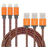 3-Pack: Nylon Braided Cables