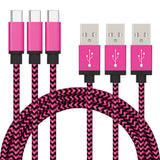 3-Pack: Nylon Braided Cables