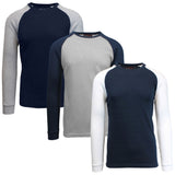 3-Pack: Raglan Sleeve Thermal Shirt