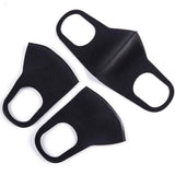 3-Pack: Reusable Black Face Mask