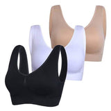 3-Pack: Seamless Miracle Bras with Removable Pads - Assorted Color Sets