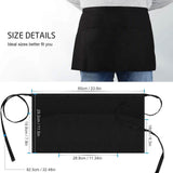 3-Pack: Syntus Server Aprons with 3 Pockets