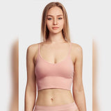 3-Pack: Women's Breathable Seamless Spaghetti Strap Sports Bra