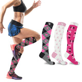 3-Pair: Breast Cancer Awareness Knee High Compression Socks