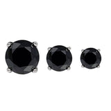 3-Pairs: Elements of Love Crystal Stud Earrings