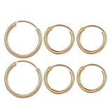 3-Pairs: Endless Hoop Earrings