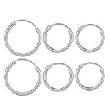3-Pairs: Endless Hoop Earrings