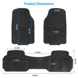 3-Piece: Automotive Floor Mats Set