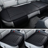 3-Piece: Breathable Bamboo PU Leather Car Seat Cover