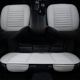 3-Piece: Breathable Bamboo PU Leather Car Seat Cover