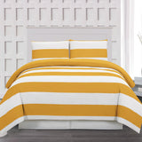 3-Piece: Cabana Stripe Reversible Hypoallergenic Duvet Set