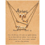 3-Piece: Constellation Zodiac Layer Necklaces