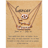 3-Piece: Constellation Zodiac Layer Necklaces