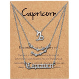 3-Piece: Constellation Zodiac Layer Necklaces