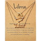 3-Piece: Constellation Zodiac Layer Necklaces